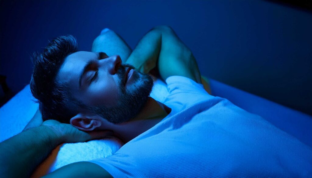 Guest within the Blu Room at a Blu Room session at Into The Blu Burlington"