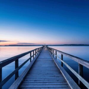 long pier depicting steady mood